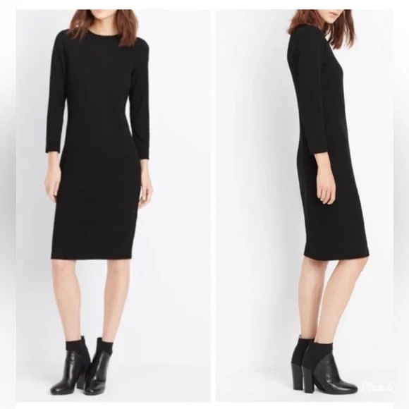 VINCE. Black Sheath Dress L - Picture 1 of 12